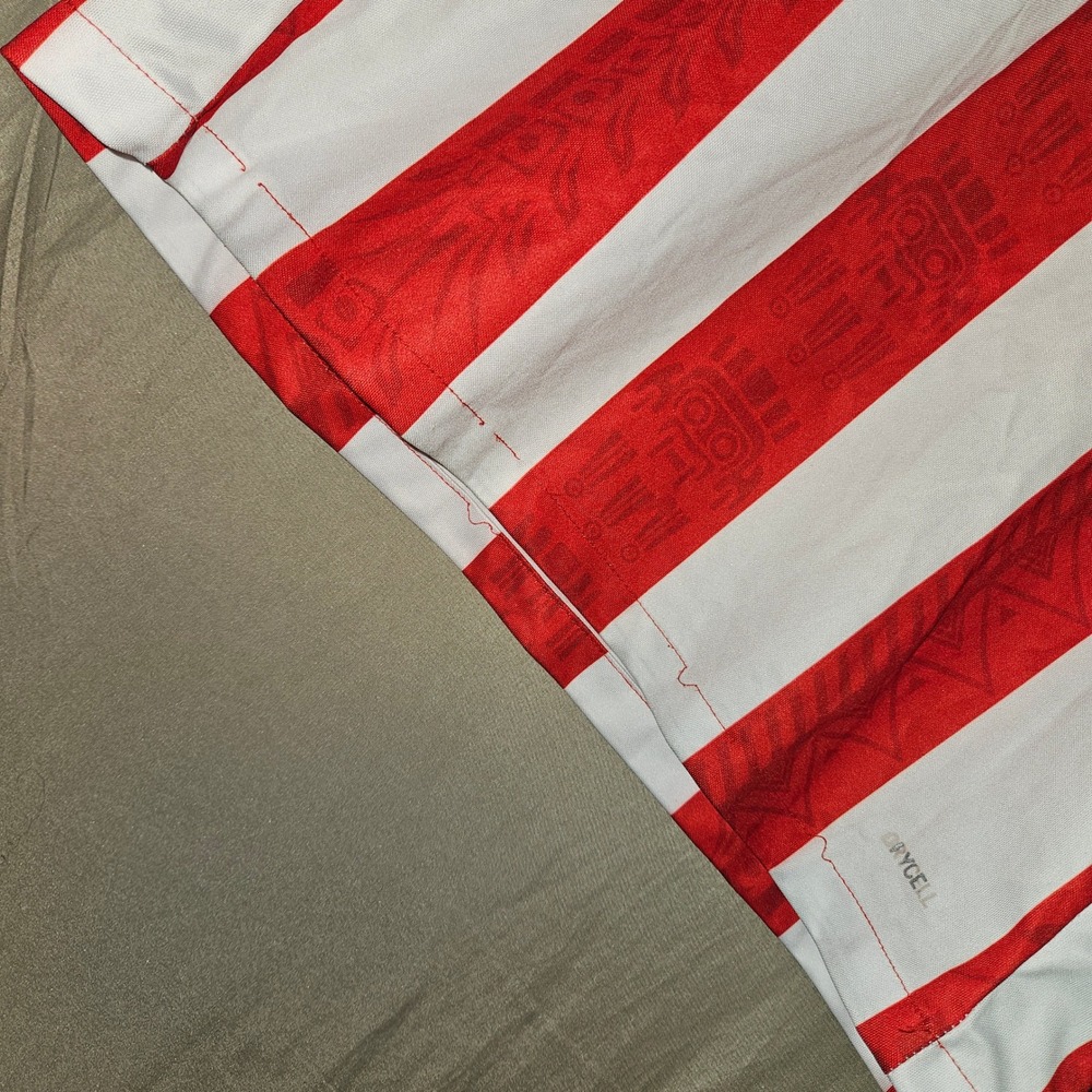Puma Guadalajara Chivas Red and White Striped Jersey Medium - Picture 5 of 6